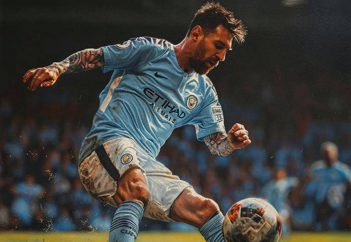 米兰体育馆-巴萨客场逼平曼城，梅西依旧发光发热的简单介绍